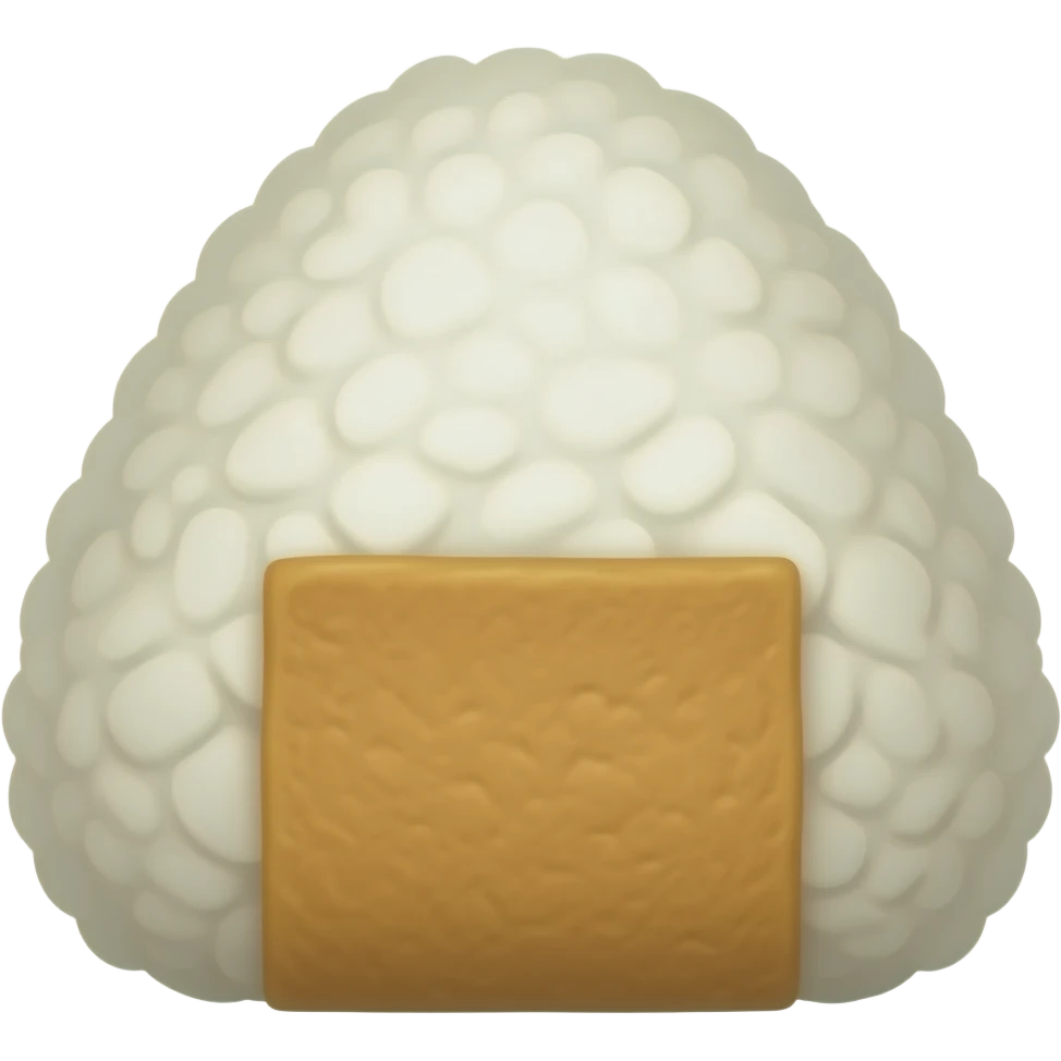 Fried Bean Curd Rice Ball emoji