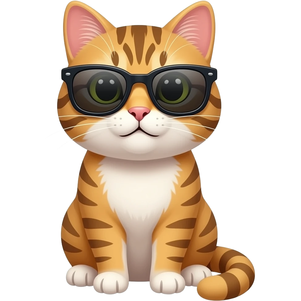 Cat wearing sunglasses emoji