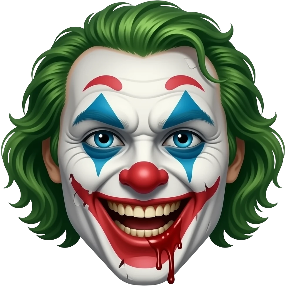 Scarier clown emoji