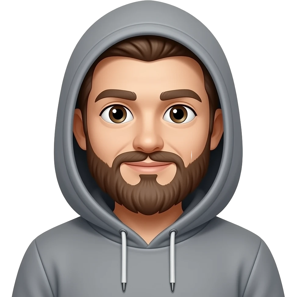 Shaggy wearing a hoodie emoji