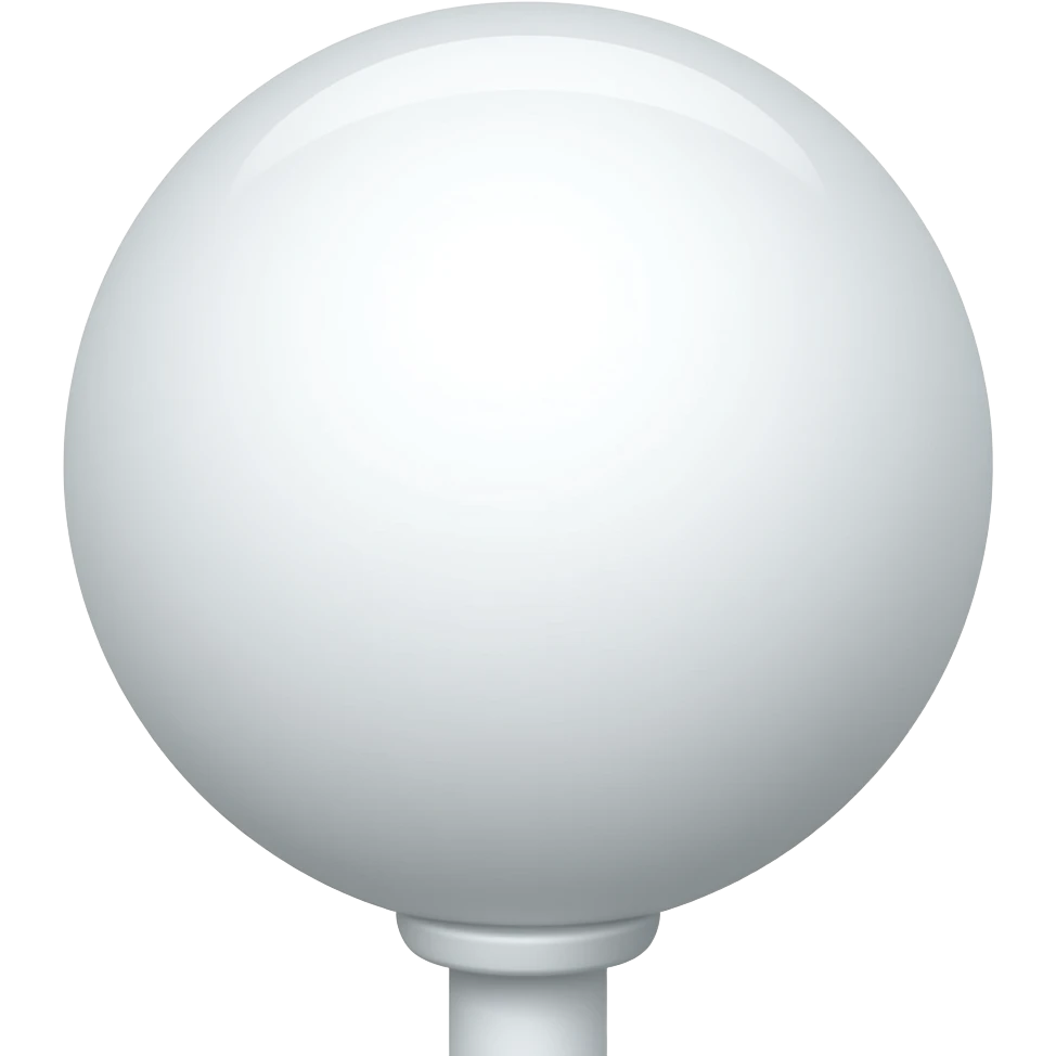 ⚪️ on a pole emoji