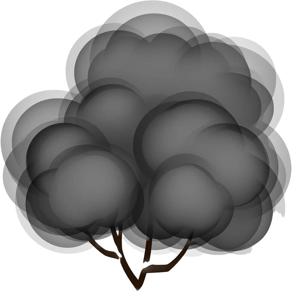 Black smoke emoji