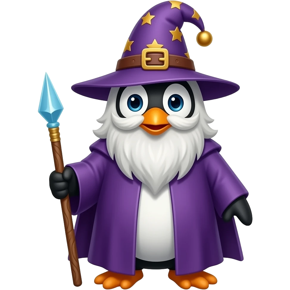 Penguin Wizard emoji