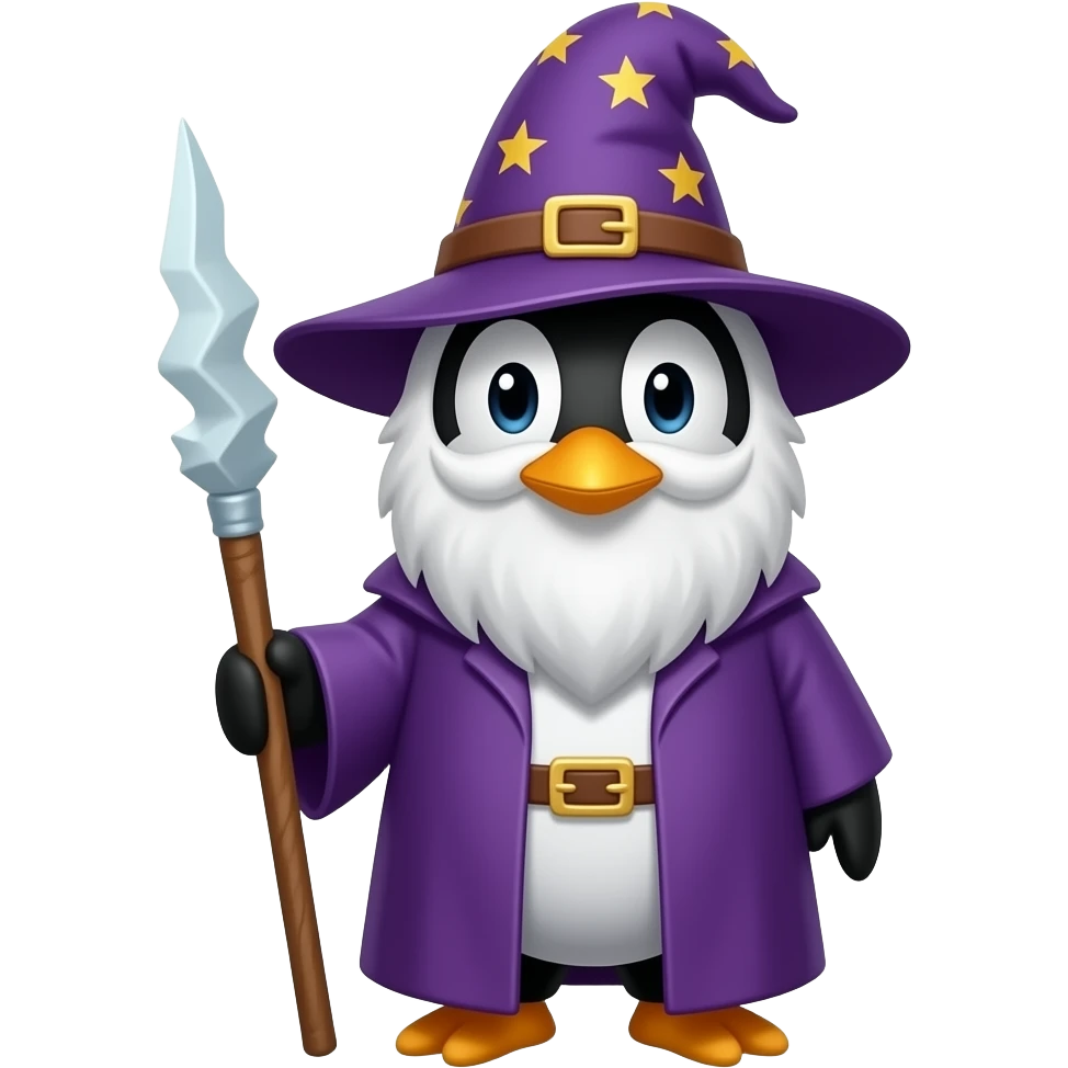 Penguin Wizard emoji