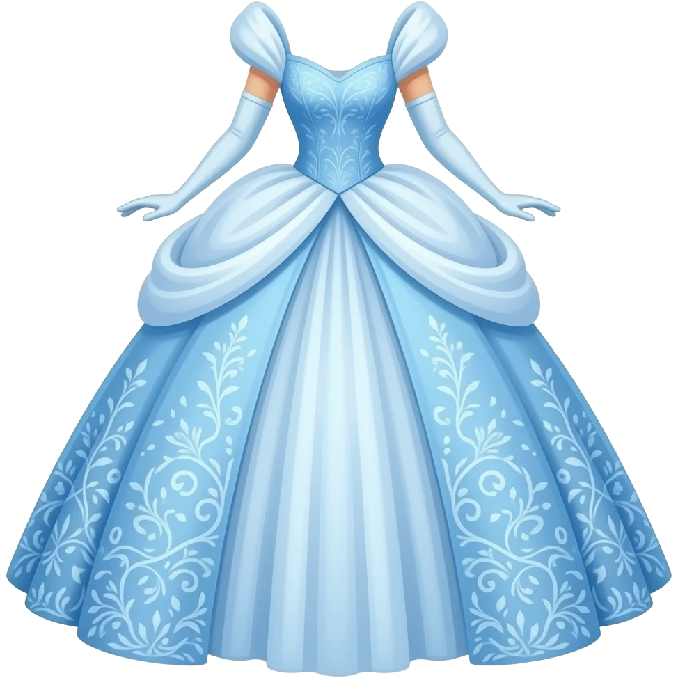 cinderella type dress emoji