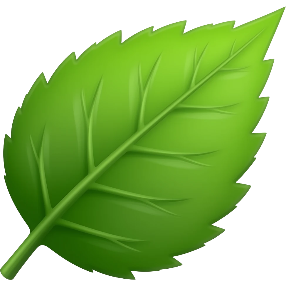 green leaf emoji
