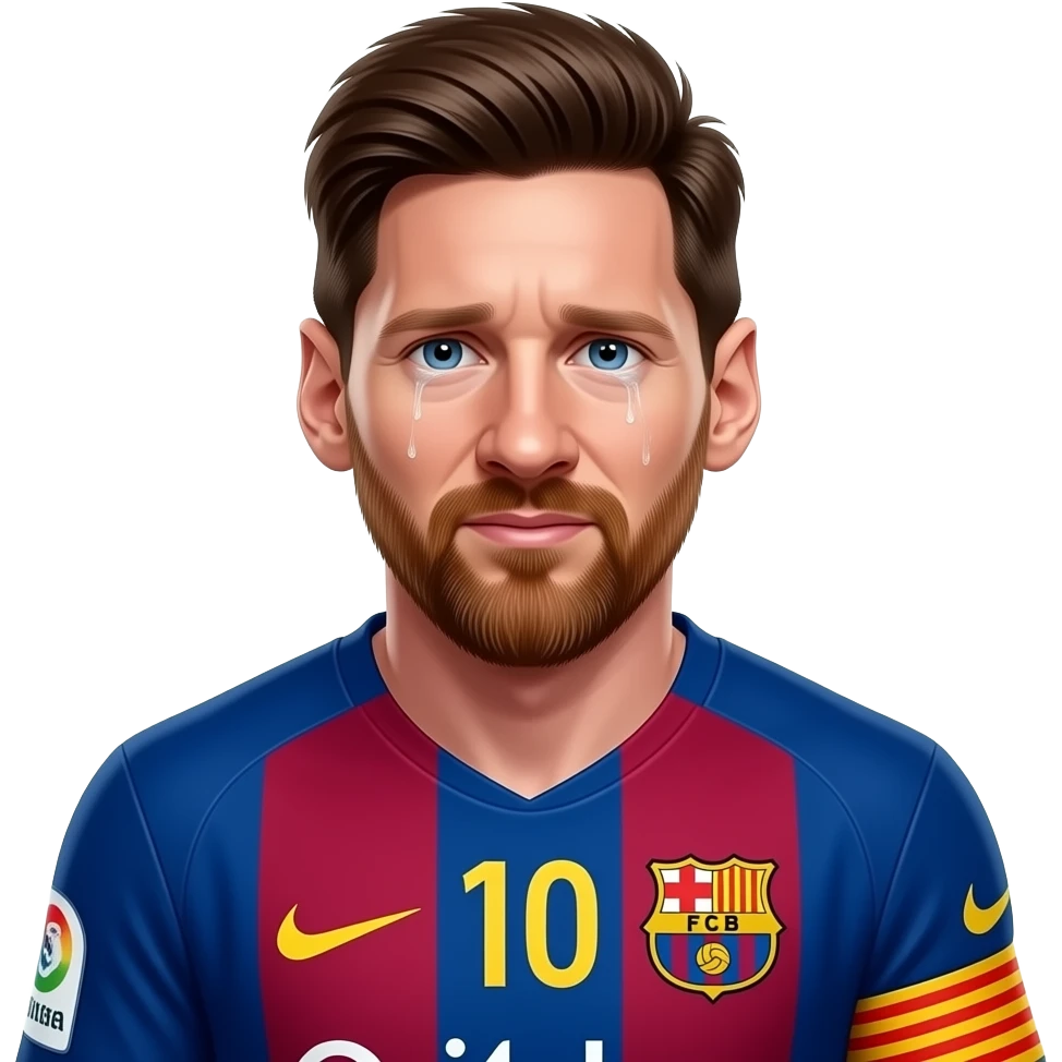 messi crying emoji
