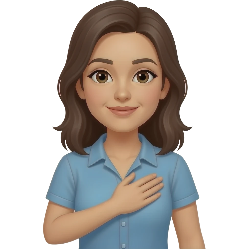 اجعلها تمسك بصدرها emoji