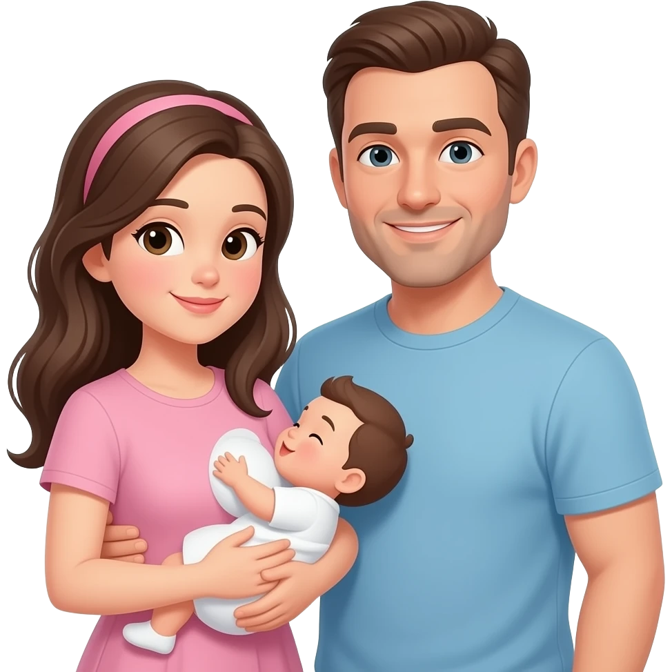 Girl breastfeeding a man emoji
