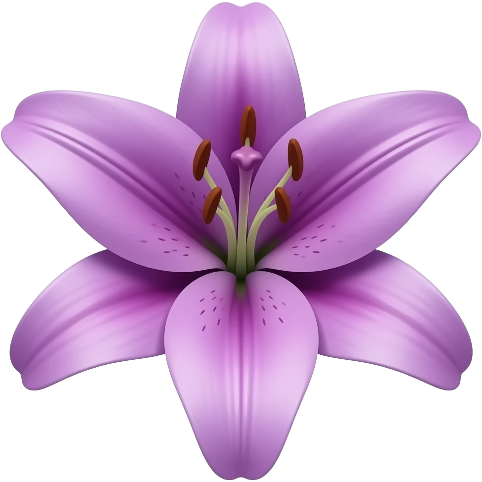 Purple  lily emoji