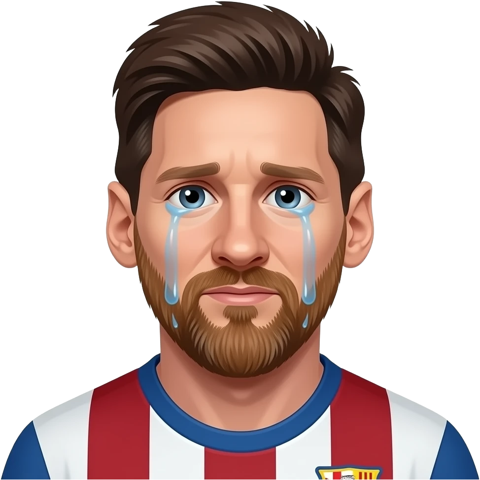 crying messi emoji