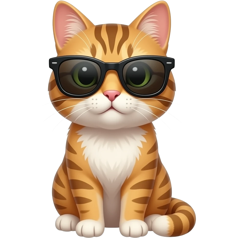 Cat wearing sunglasses emoji
