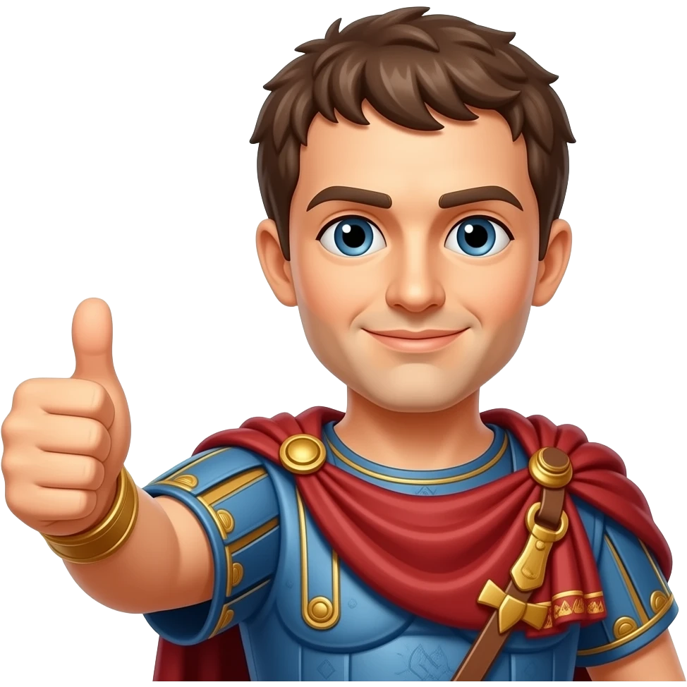 Caesar thumb down emoji