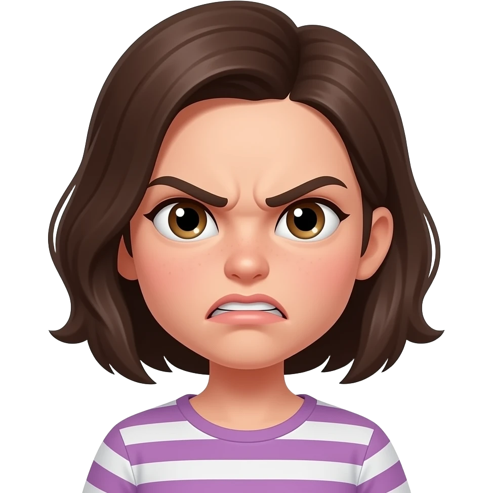 Girl engry emoji