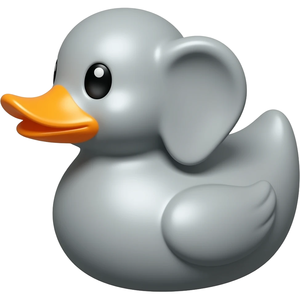 Elephant rubber duck emoji