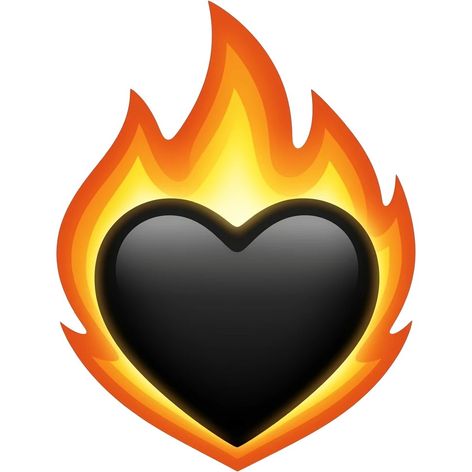 🖤🔥 emoji