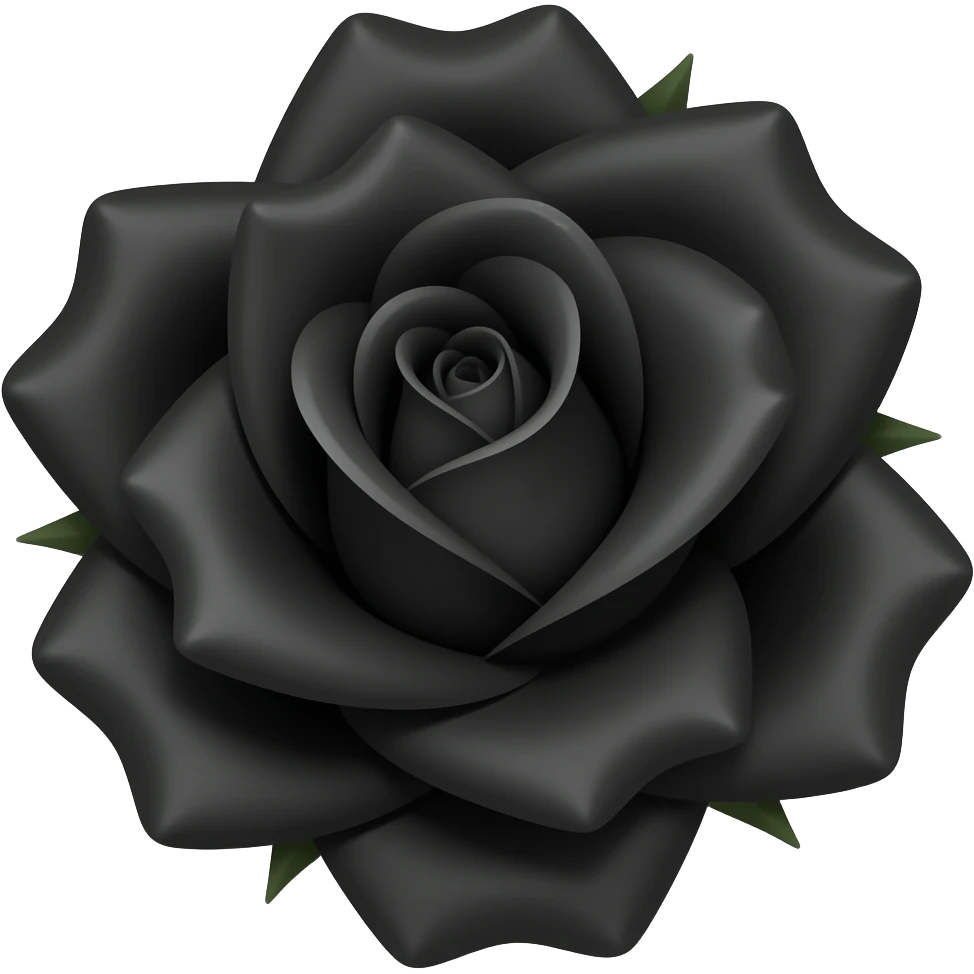Black rose emoji