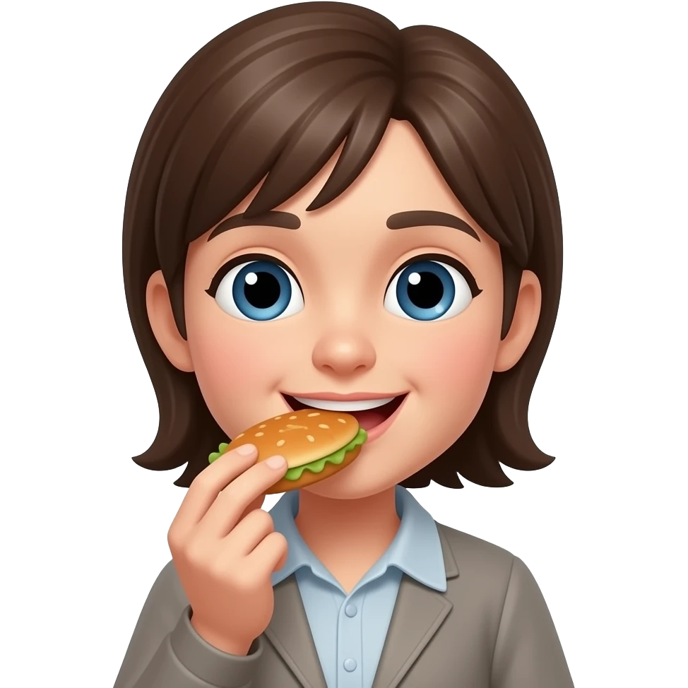 Eating food emoji