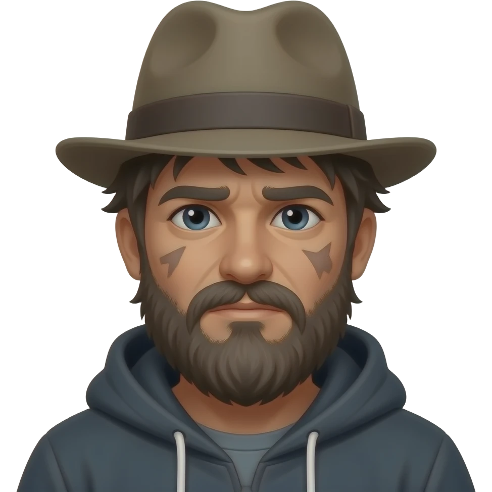 homeless hat emoji