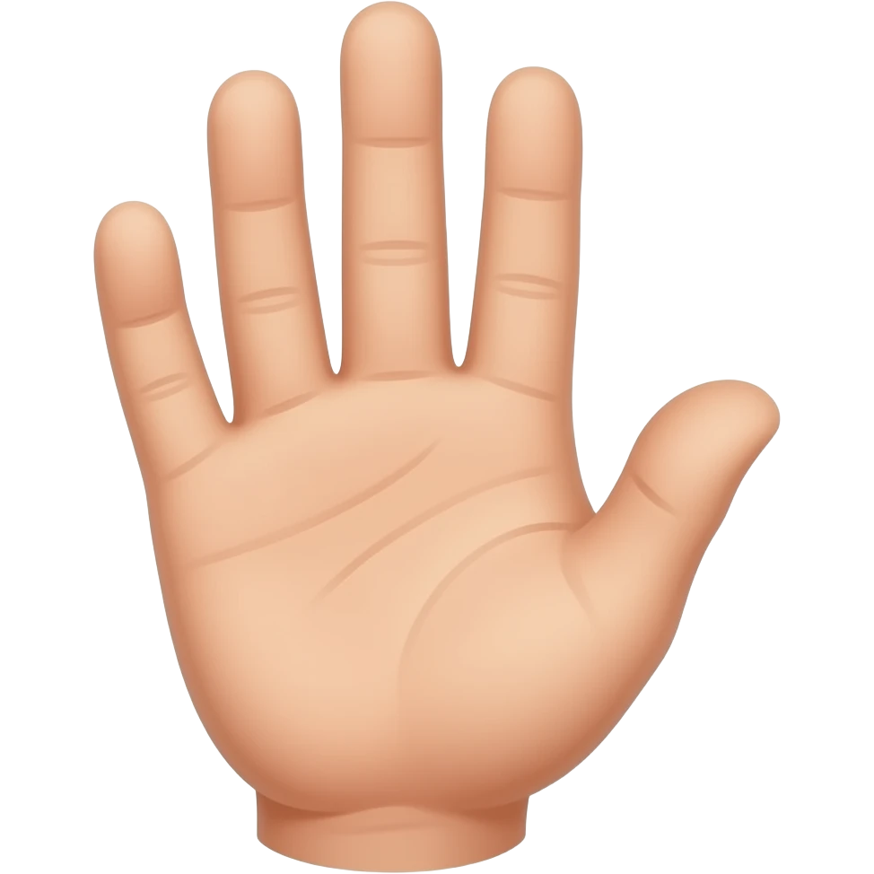 3 fingers without nails emoji