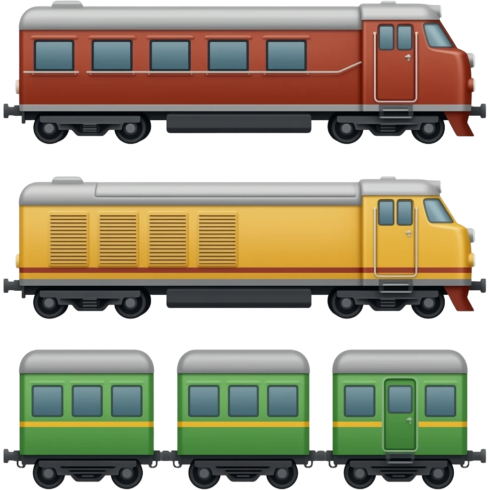 🚂🚃🚃🚃 emoji