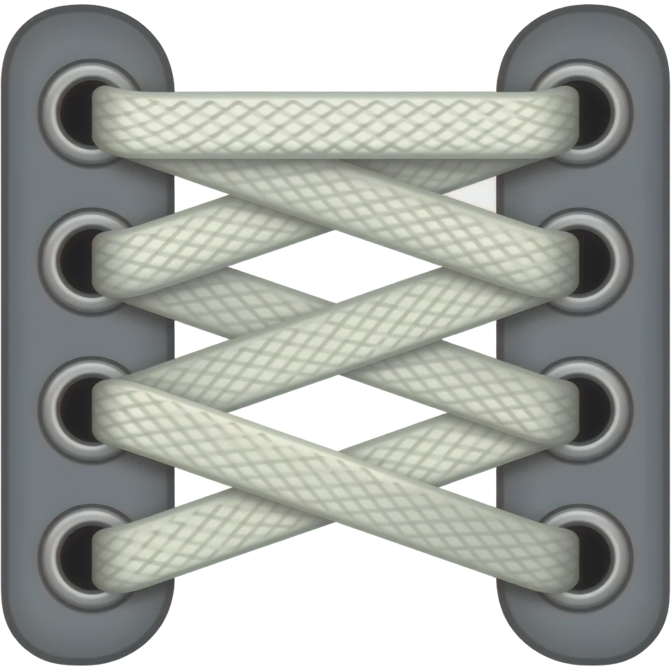 shoes laces emoji