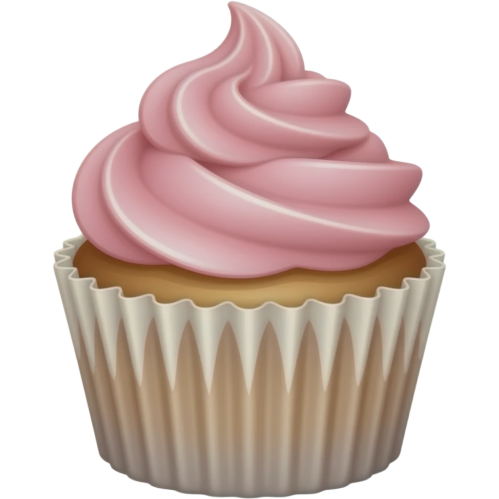 Cupcake with pink icing emoji