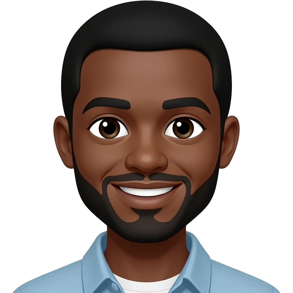 black smiling face emoji
