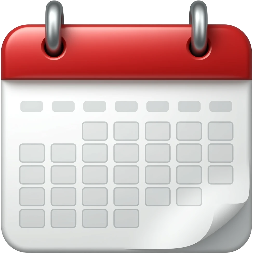 empty calendar emoji