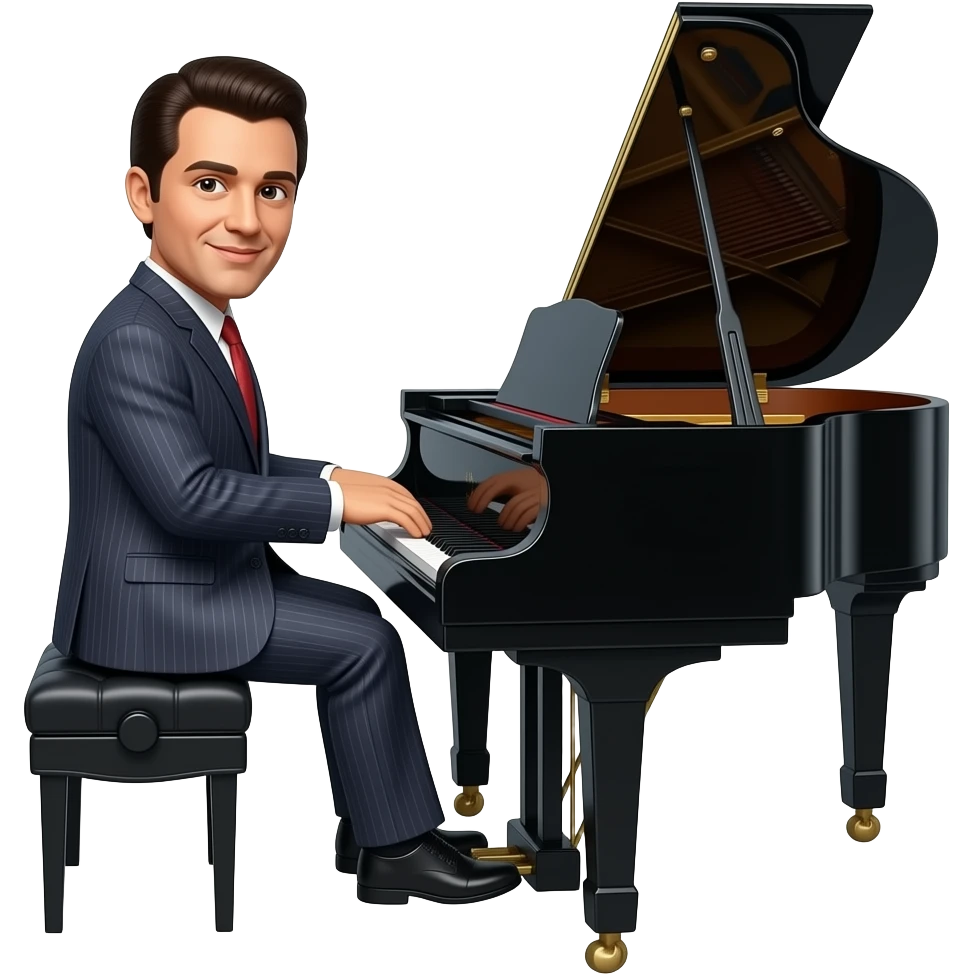 Jerry lee lewis on piano emoji