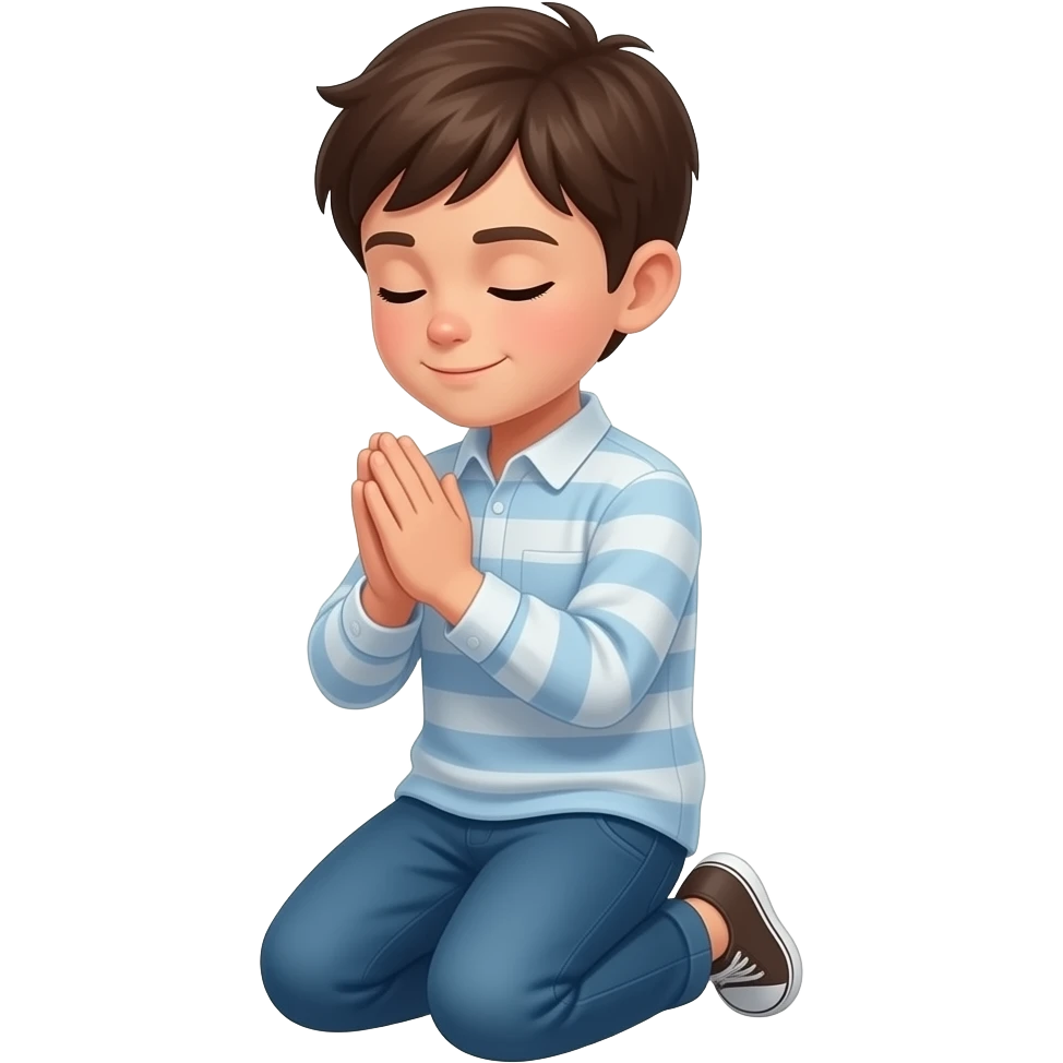 فتى يصلي emoji