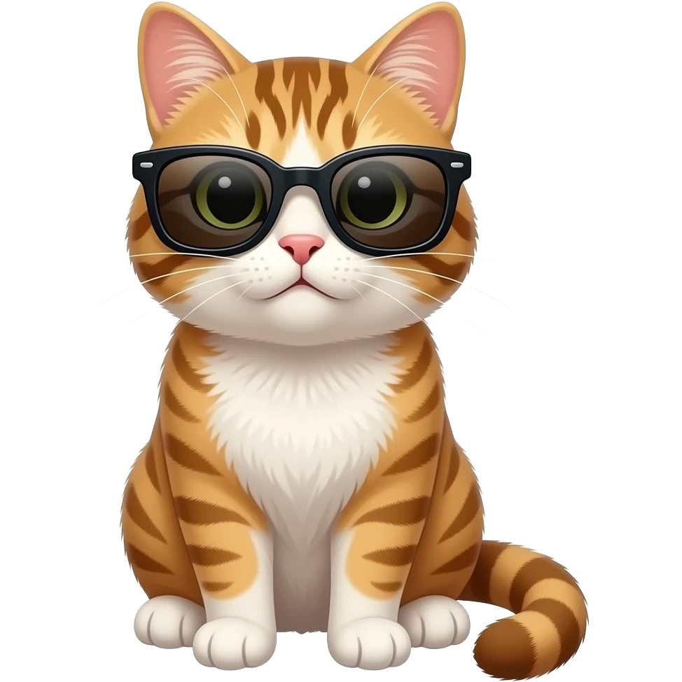 Cat wearing sunglasses emoji