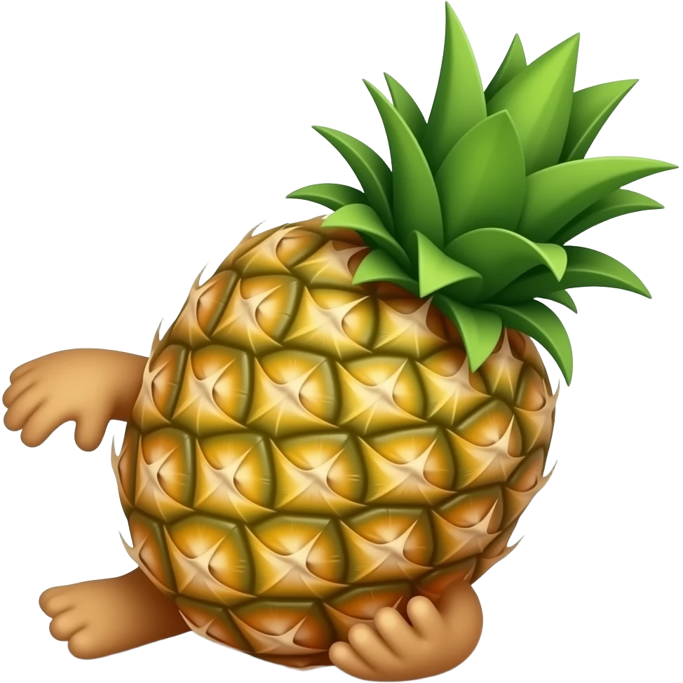 Upside-down pineapple emoji