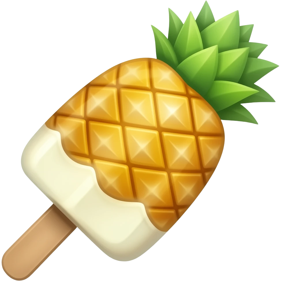 Pineapple popsicle emoji