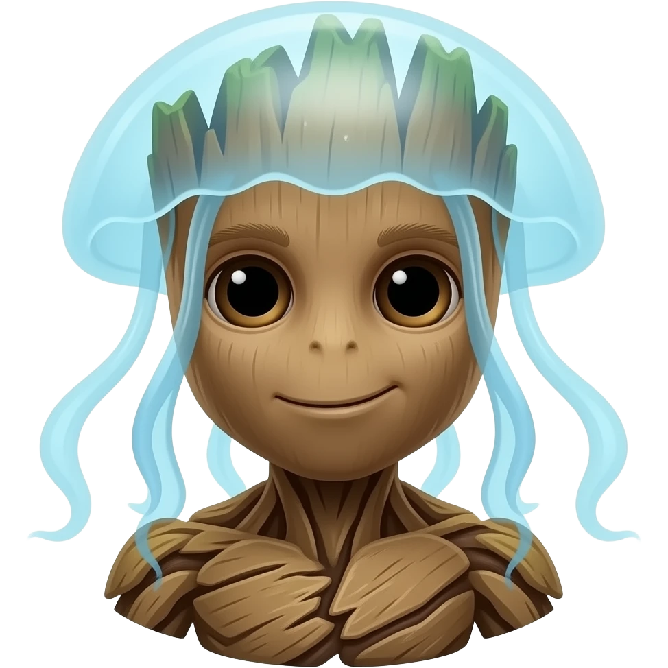 groot love jellyfish emoji