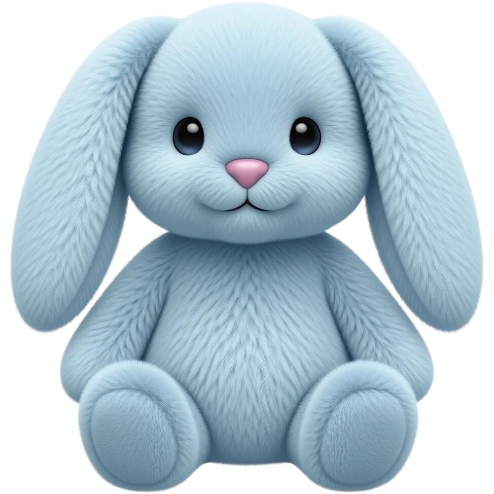 Light blue starry light blue magical bunny jellycat emoji