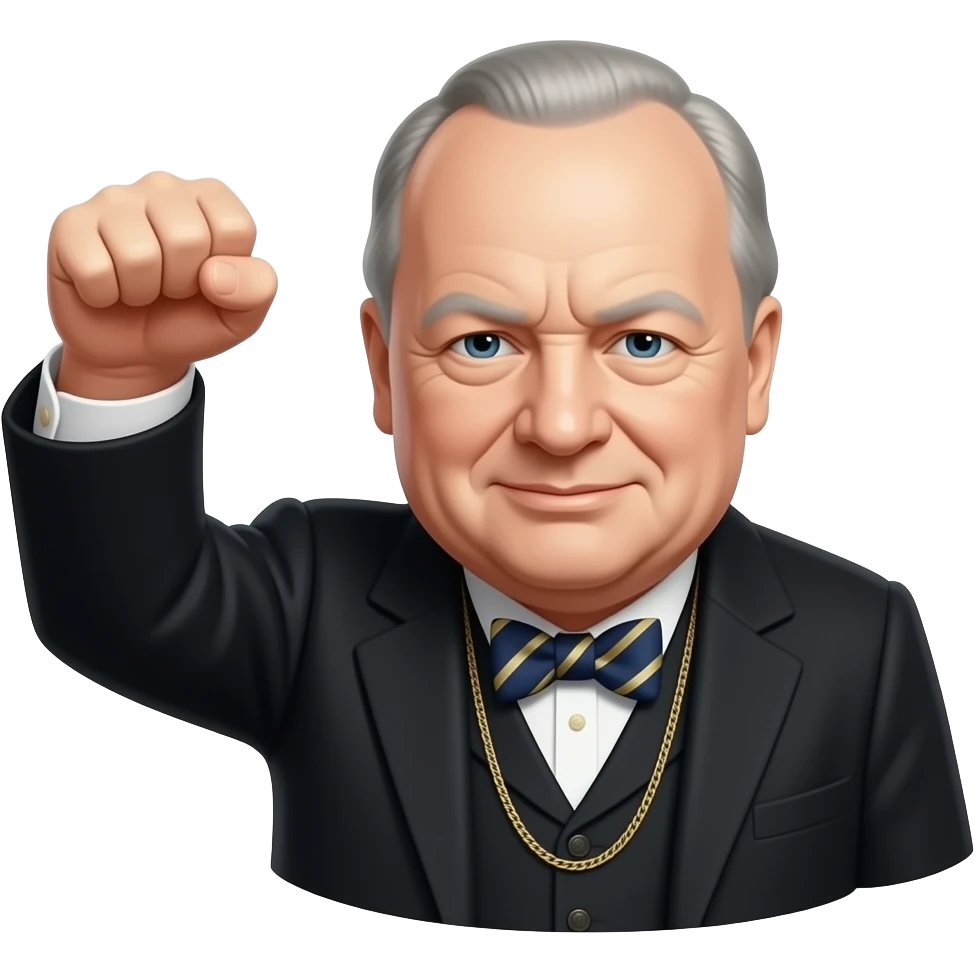 winston churchill victory emoji