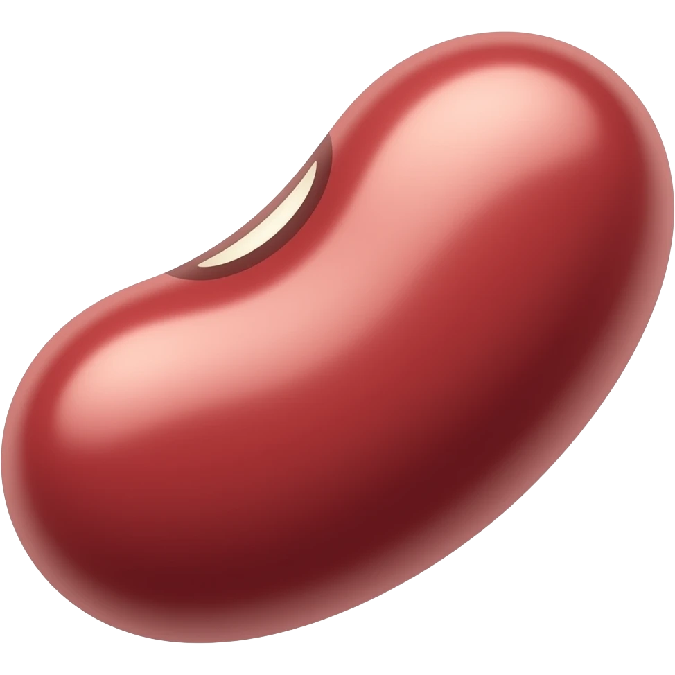 red bean emoji