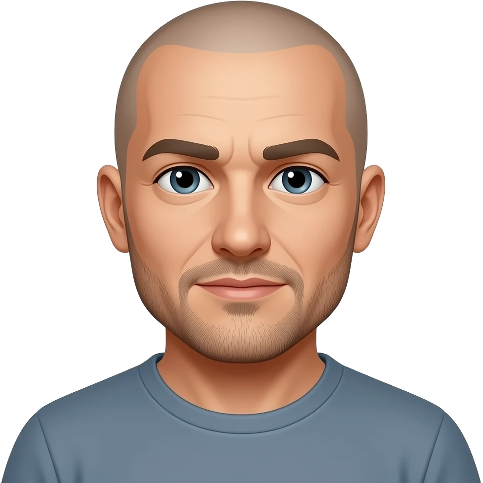 Bald man emoji