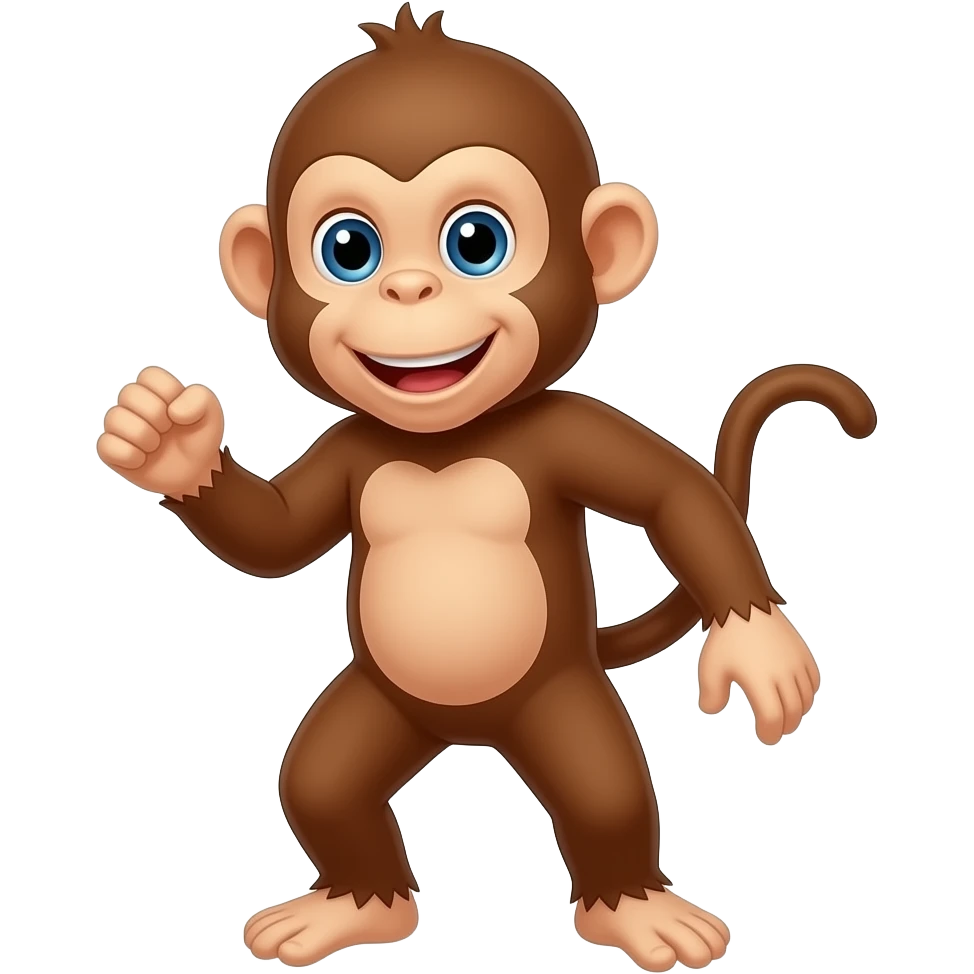 a monkey being spanked emoji