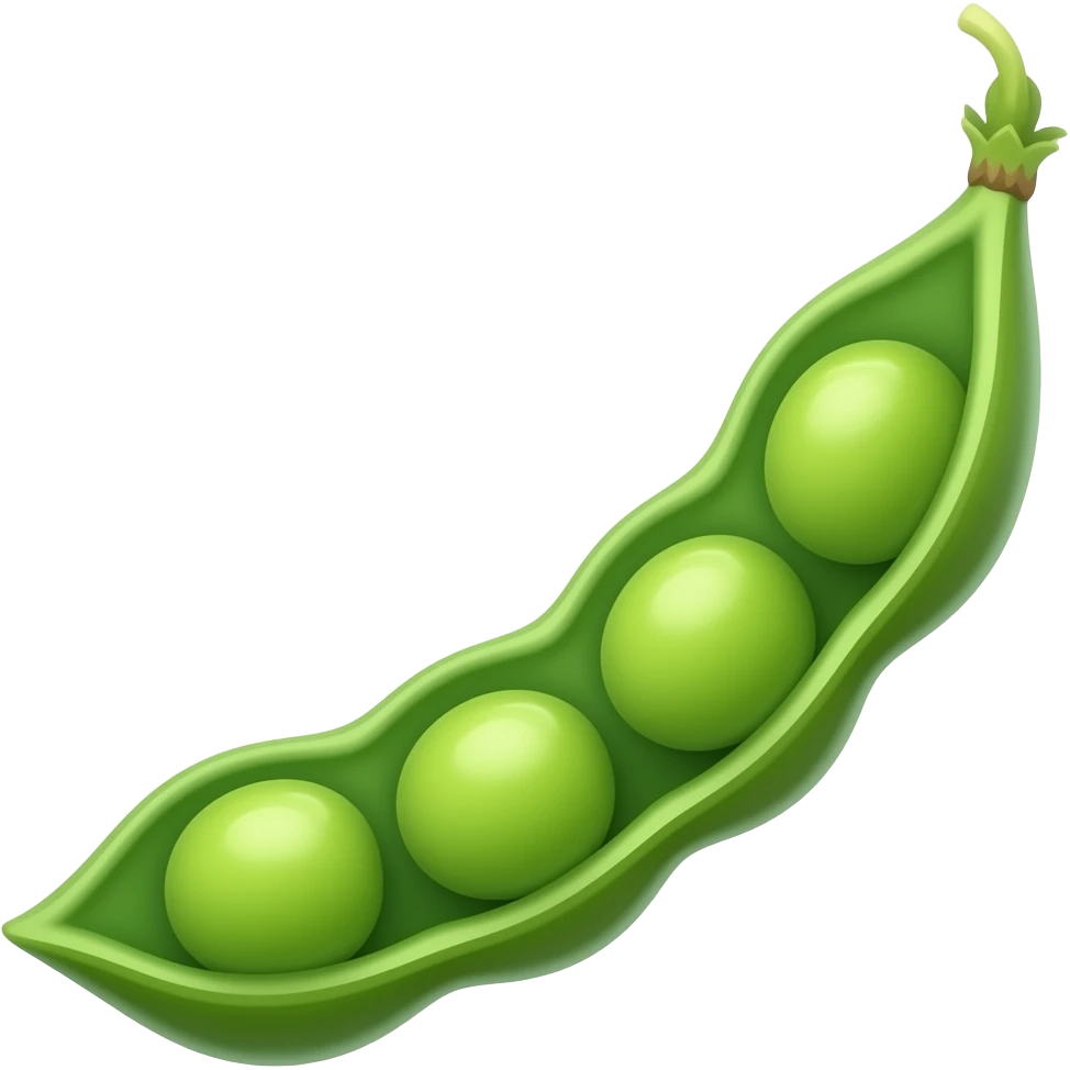 Create a green bean emoji