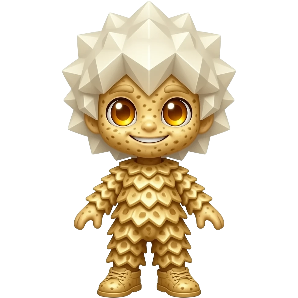 A full-body Rice Crispy Crystal entity with a big head, small body ...