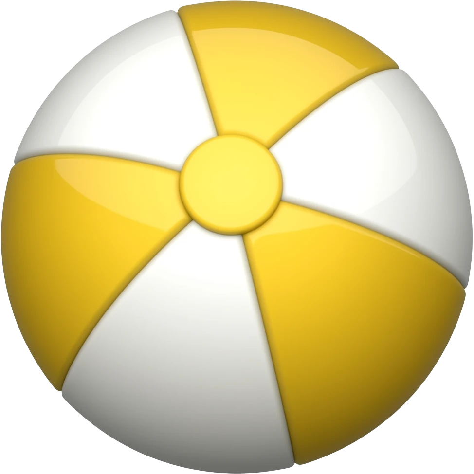노란 비치볼 emoji