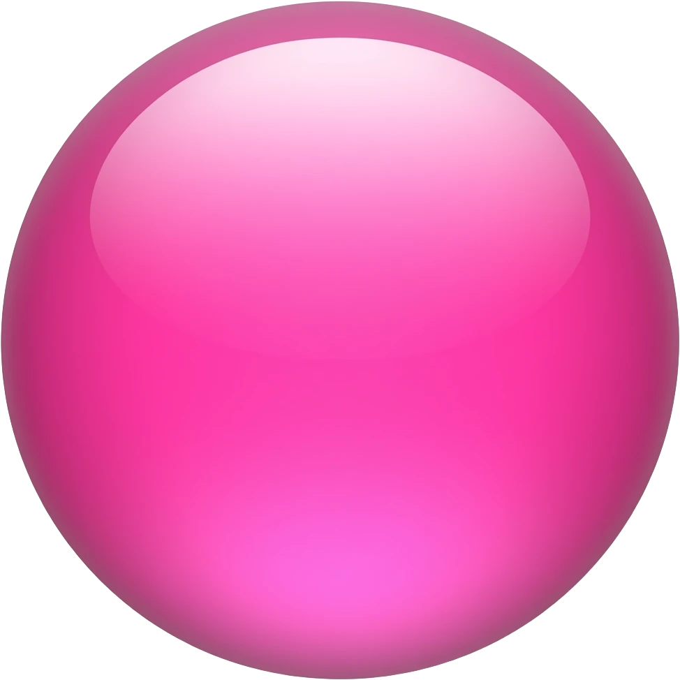 hot pink shiny sphere emoji