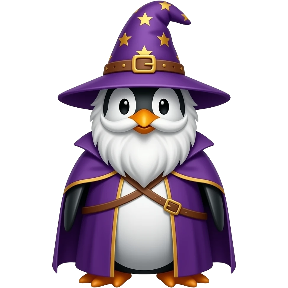 Penguin Wizard emoji