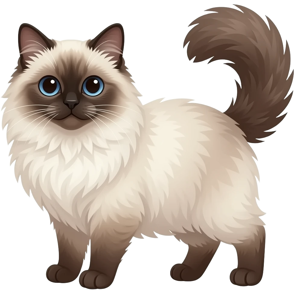 Strawberry matcha ragdoll cat emoji