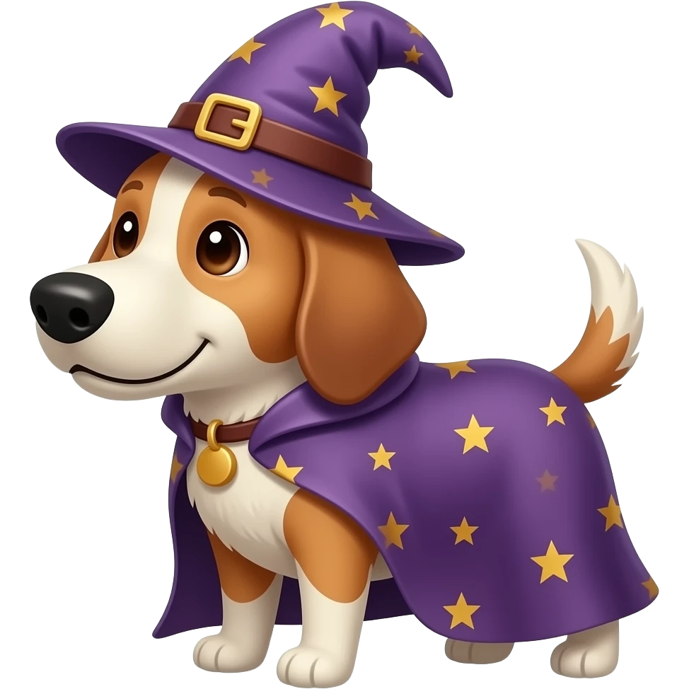 Dog wizard emoji