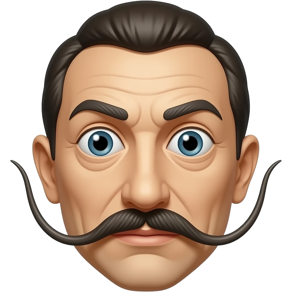 Money heist Dali mask with eyes emoji