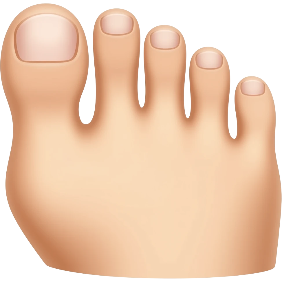 Toe. emoji
