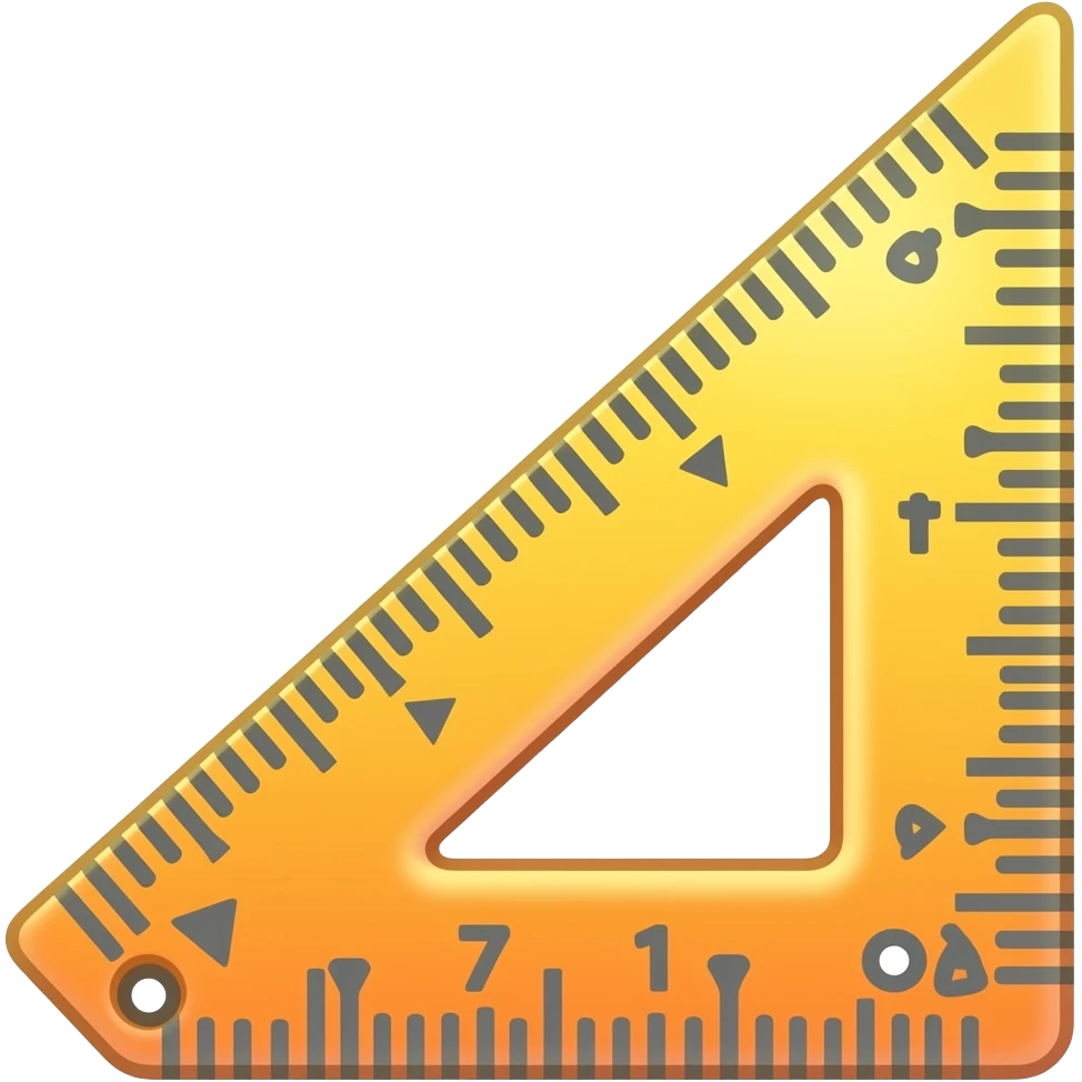 cartoonish ruler/scle emoji